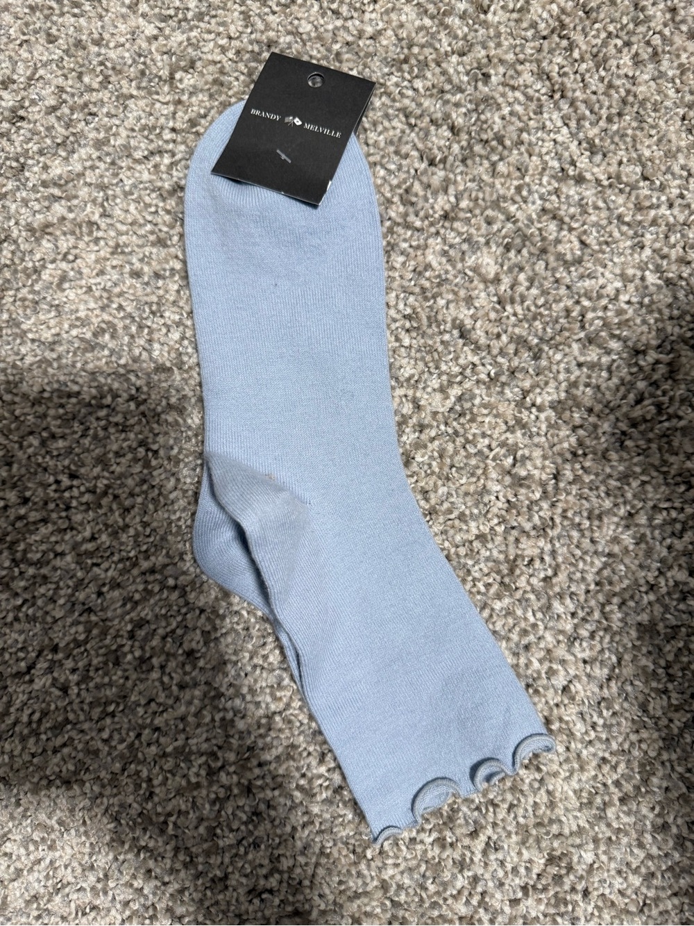 Brandy Melville Light Blue No-Show Socks
